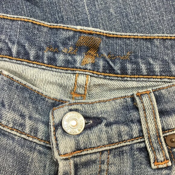 7 For All Mankind Boy Cut Denim Jeans 28 - Picture 9 of 13